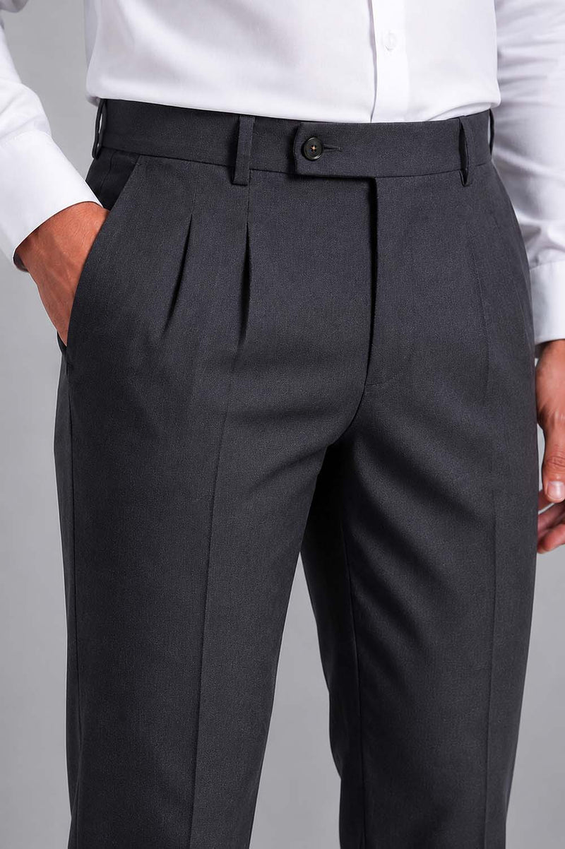 Men’s Premium Formal Elegant Pleated Office Wear Trousers Pants