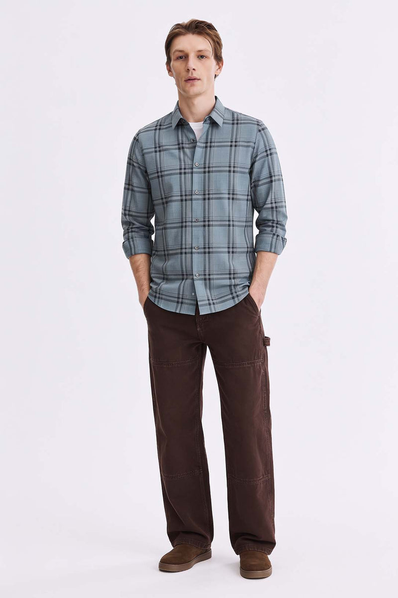 Men’s Premium Plaid Checked Casual Shirt