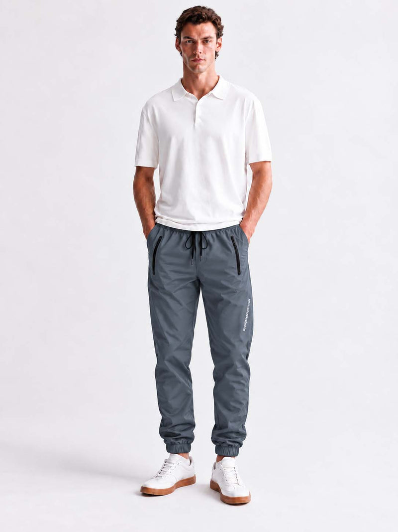 Men's Premium Utility Zipper-Pocket Cuffed Track Pant