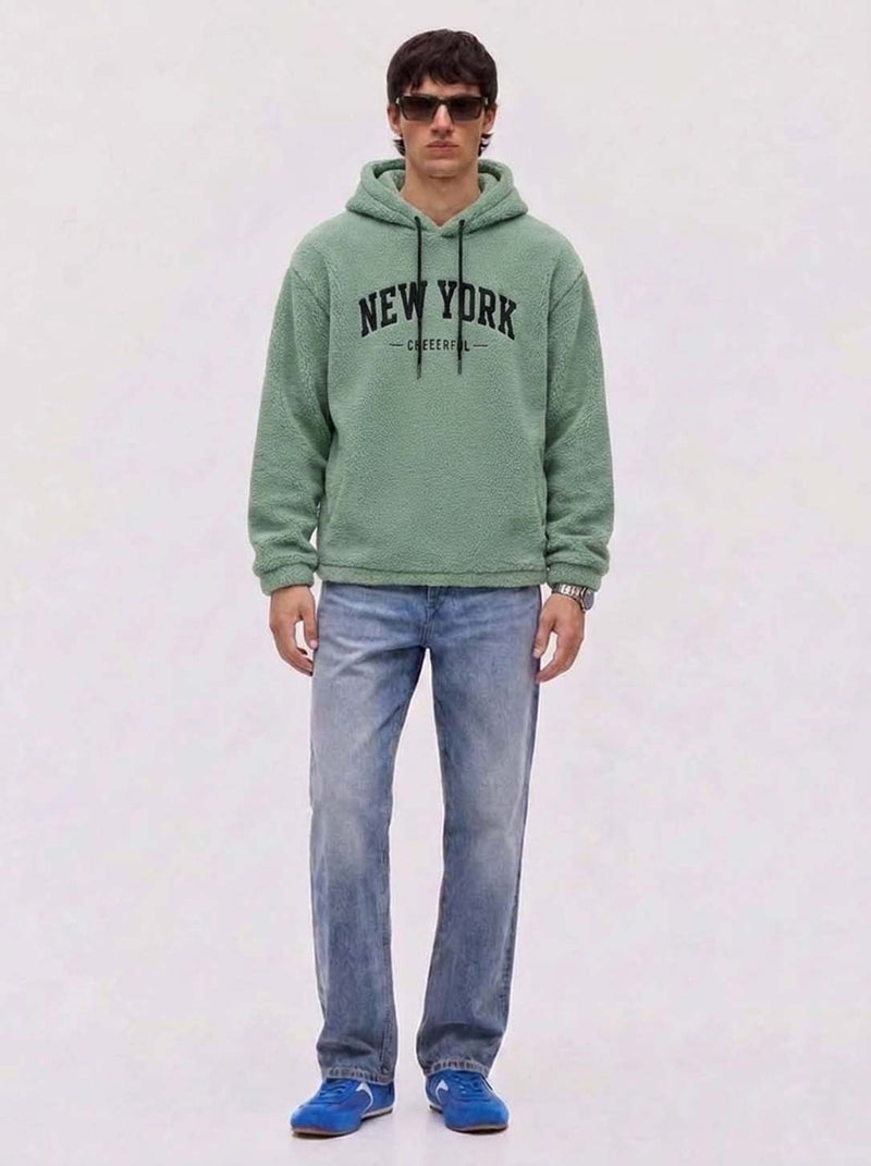 Men’s Fleece New York Graphic Sweatshirt Hoodies