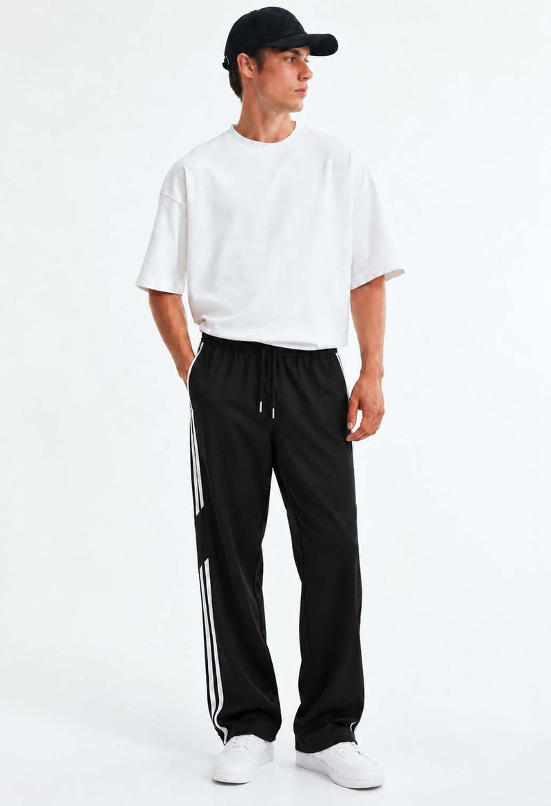 Men's Premium Regular Fit Side-Striped Track Pants