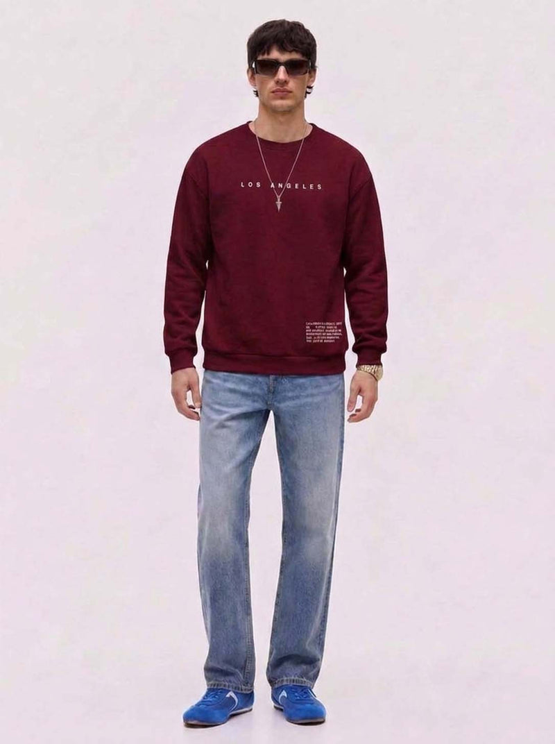 Men’s Premium Casual Full Sleeve Printed Crew Neck Sweatshirt