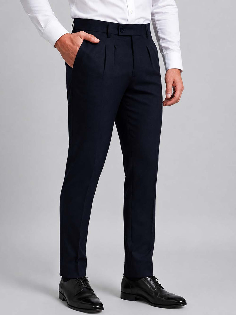 Men’s Premium Formal Elegant Pleated Office Wear Trousers Pants