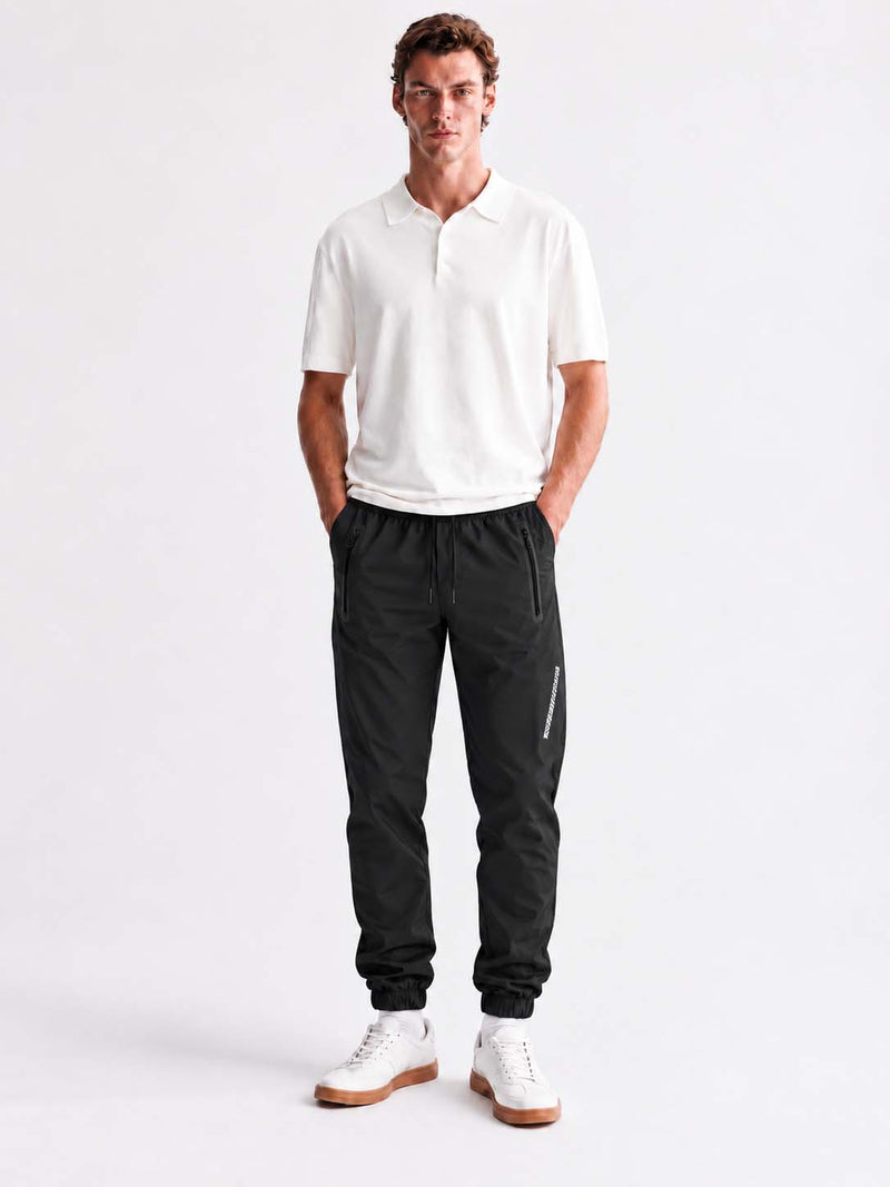 Men's Premium Utility Zipper-Pocket Cuffed Track Pant