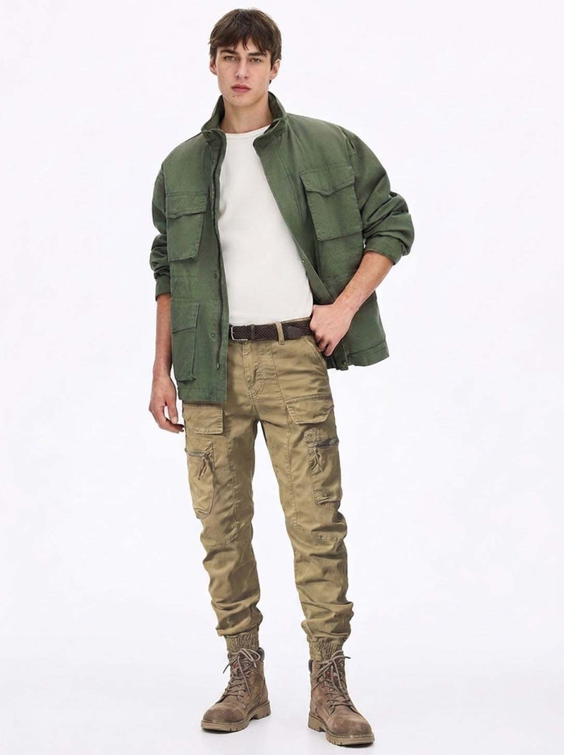 Men's Premium Slim Fit Multi-Pocket Cargo