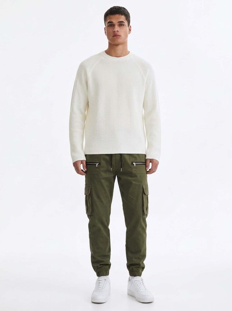 Men's Premium relaxed Fit Zippered Cargo Joggers