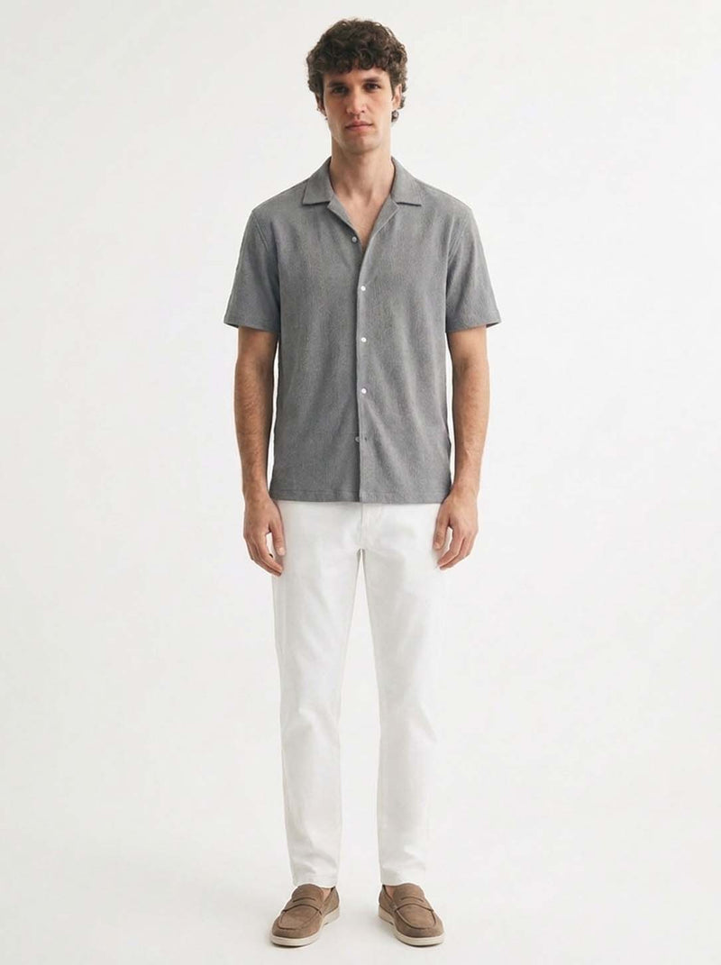 Men's Premium Textured Cuban Collar Shirt