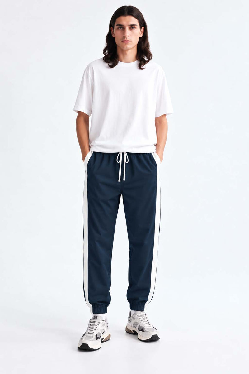 Men's Premium Regular Fit Side-Striped Track pant