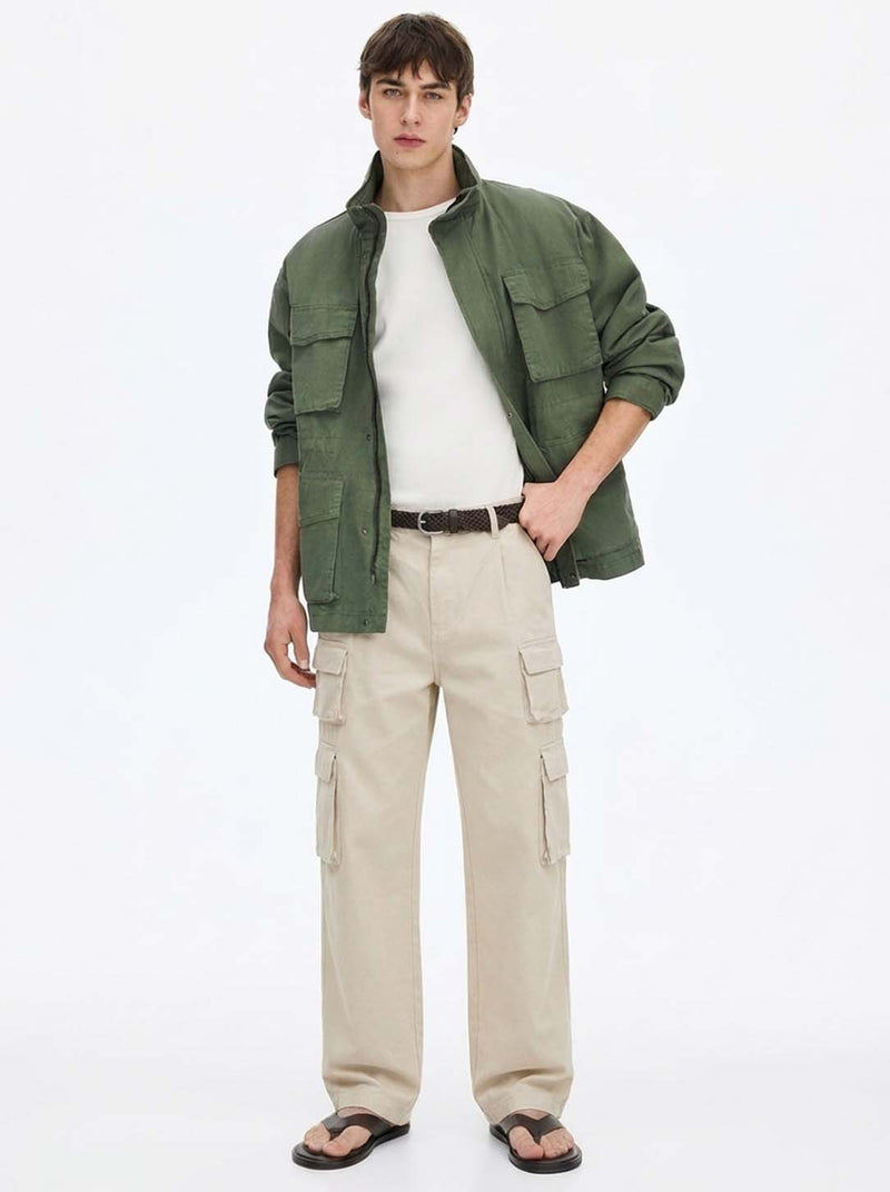 Men's Premium Regular Fit Multi-Pocket Design Cargo Pants
