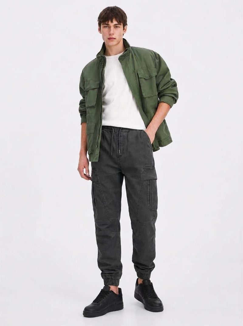 Men's Premium Relaxed-Fit Cargo Joggers