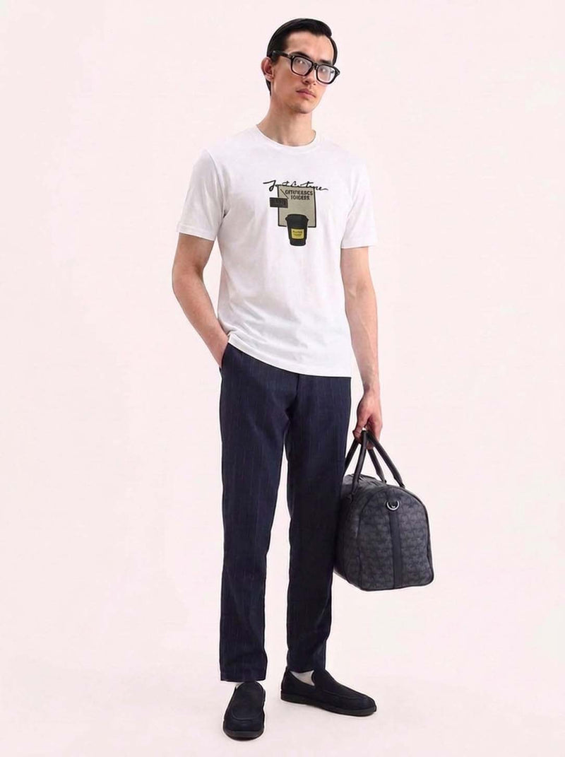 Men's Premium  Graphic Printed Round Neck T-Shirt