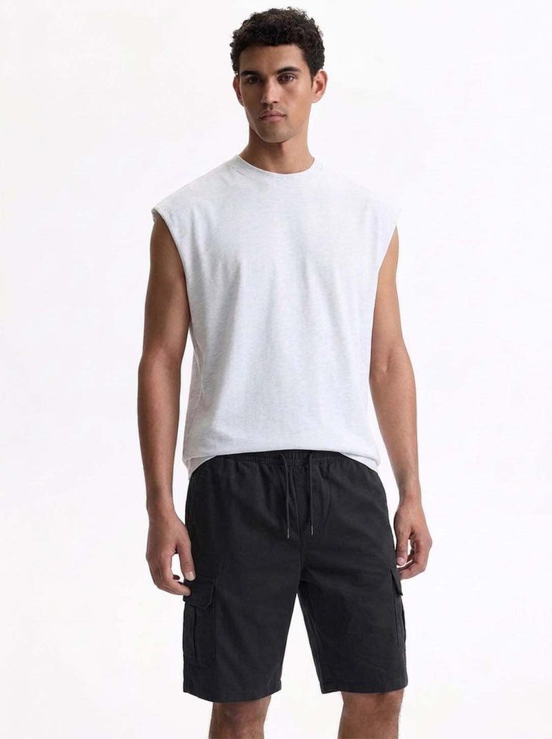 Men's Premium Drawstring Elasticated Solid Regular Fit Shorts
