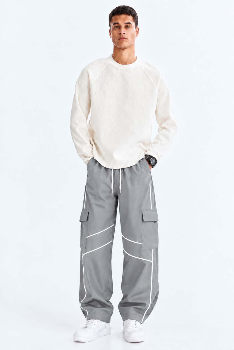 Men's Premium Piping Flap-Pocket Track pant