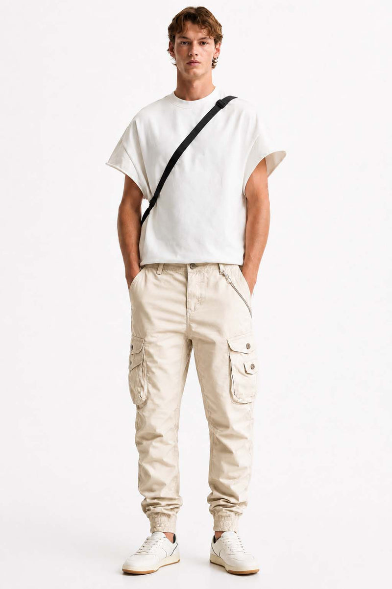 Men’s Modern Multi-Pocket Cargo Jogger Pants – Relaxed Fit