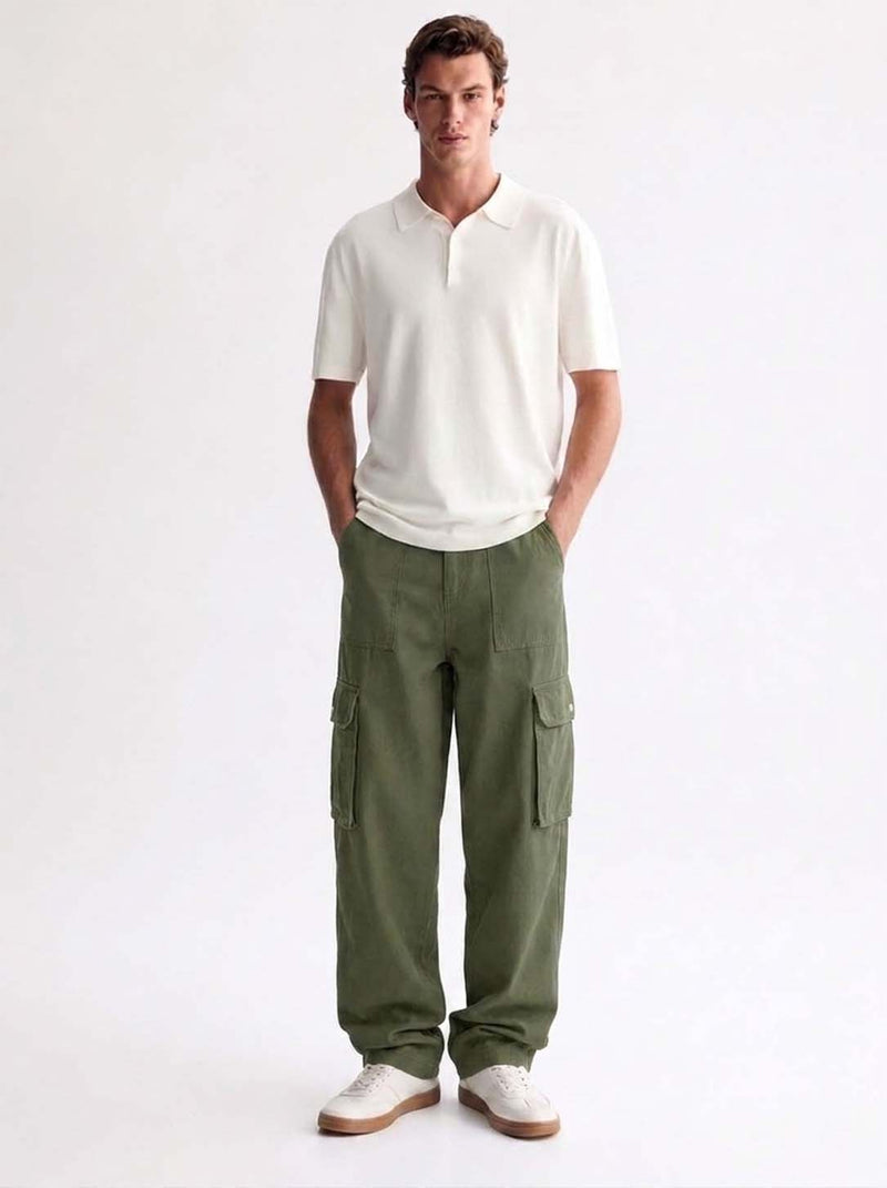 Men’s Premium Relaxed Fit Multi-Pocket Utility Cargo Pants