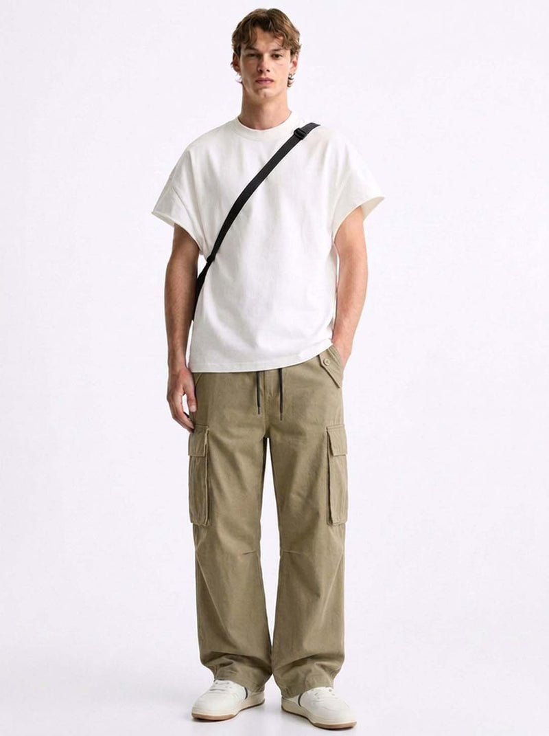 Men's Premium Relaxed Fit Cargo Pants with Multi-Pocket Design