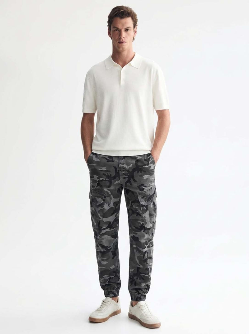 Men’s Premium Camouflage Cargo Jogger Pants – Relaxed Fit