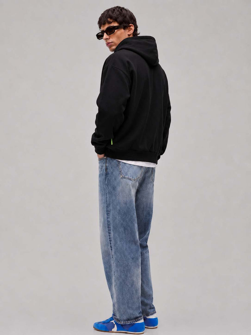 Men’s Premium Casual Full-Zip Fleece Hooded Jacket