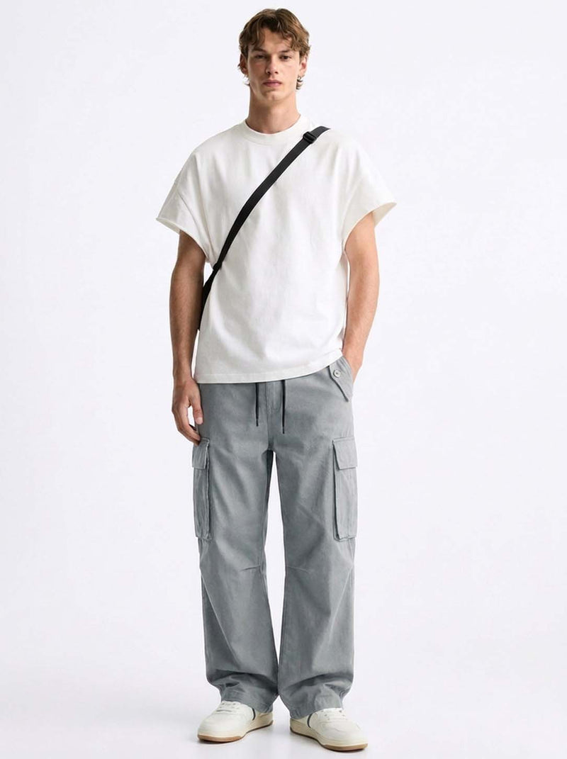 Men's Premium Relaxed Fit Cargo Pants with Multi-Pocket Design