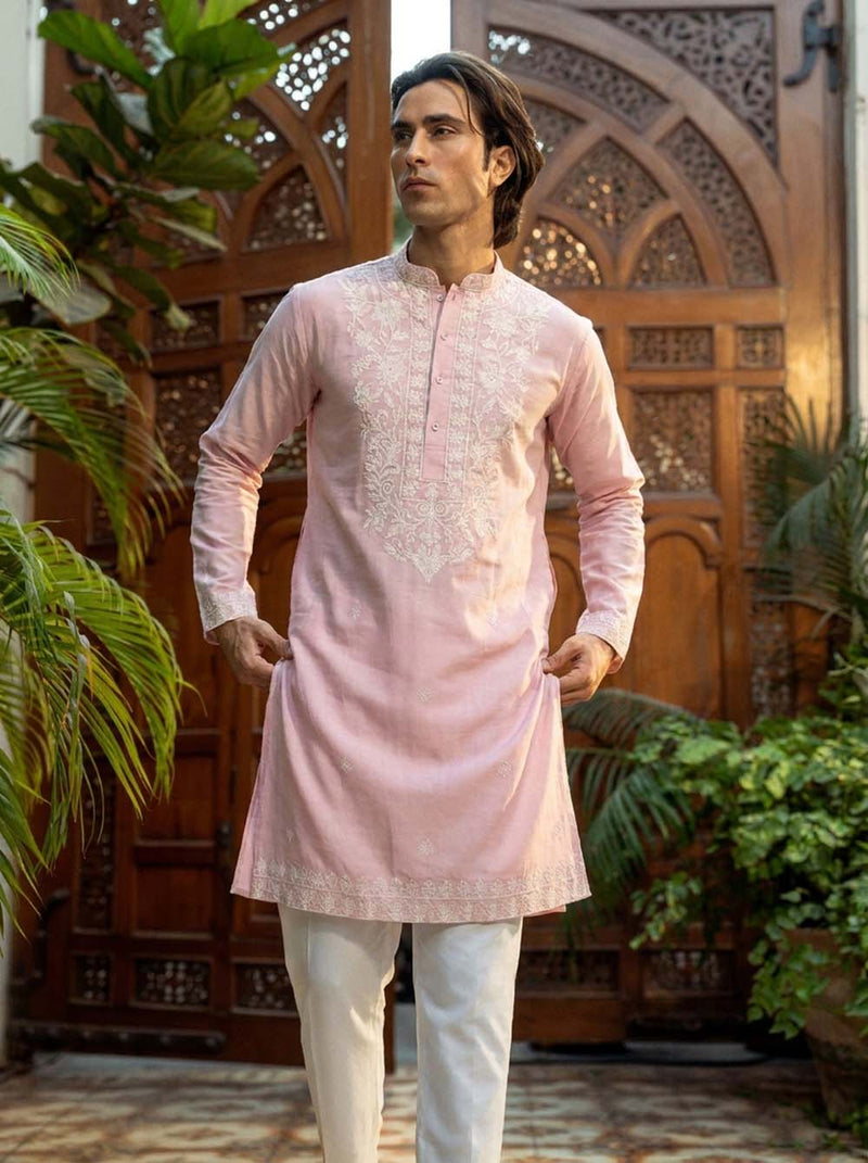 Men's Premium Embroidered Elegant Traditional Wear Kurta