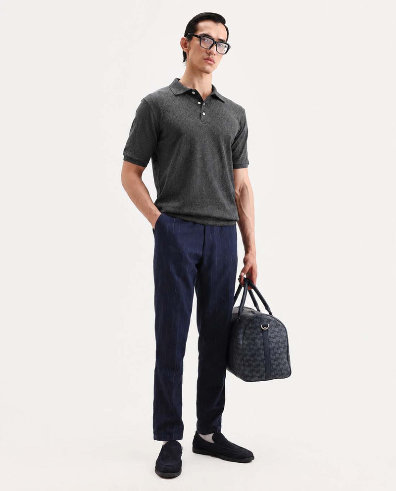 Men’s Premium Textured Regular Fit Polo T-Shirt