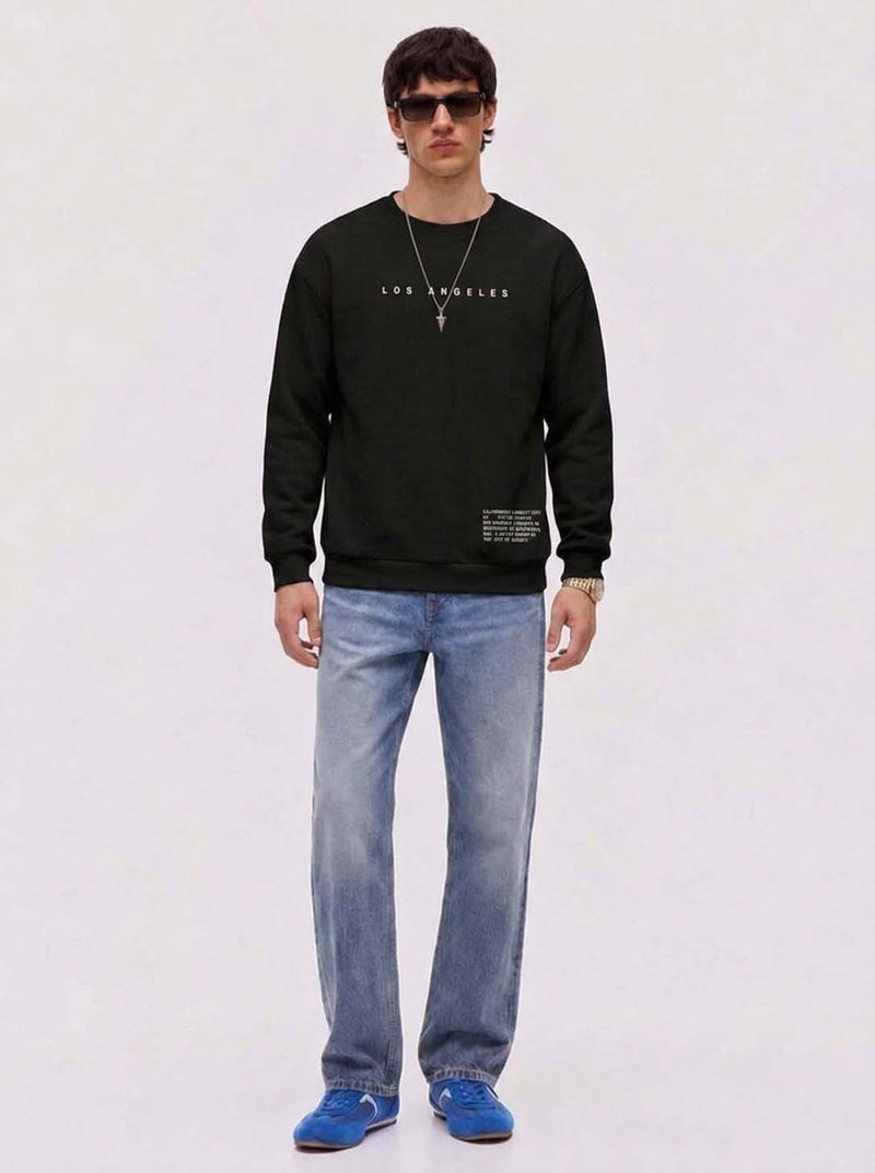 Men’s Premium Casual Full Sleeve Printed Crew Neck Sweatshirt