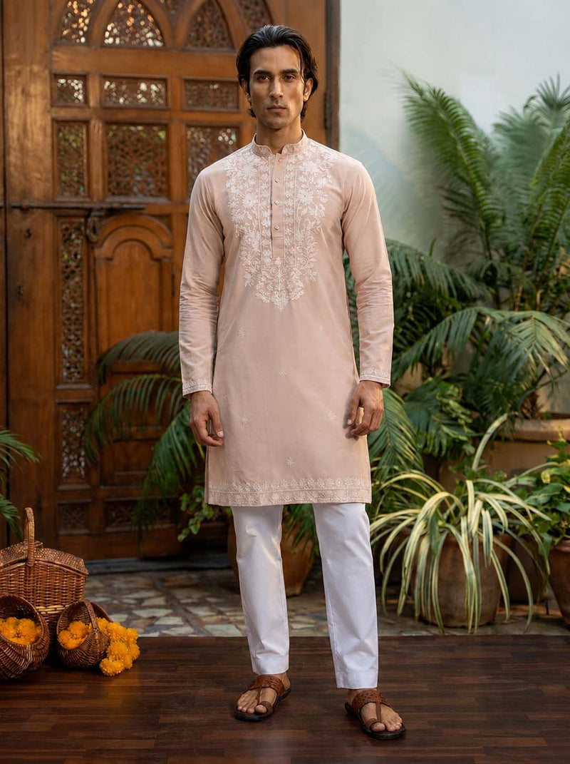 Men's Premium Embroidered Elegant Traditional Wear Kurta