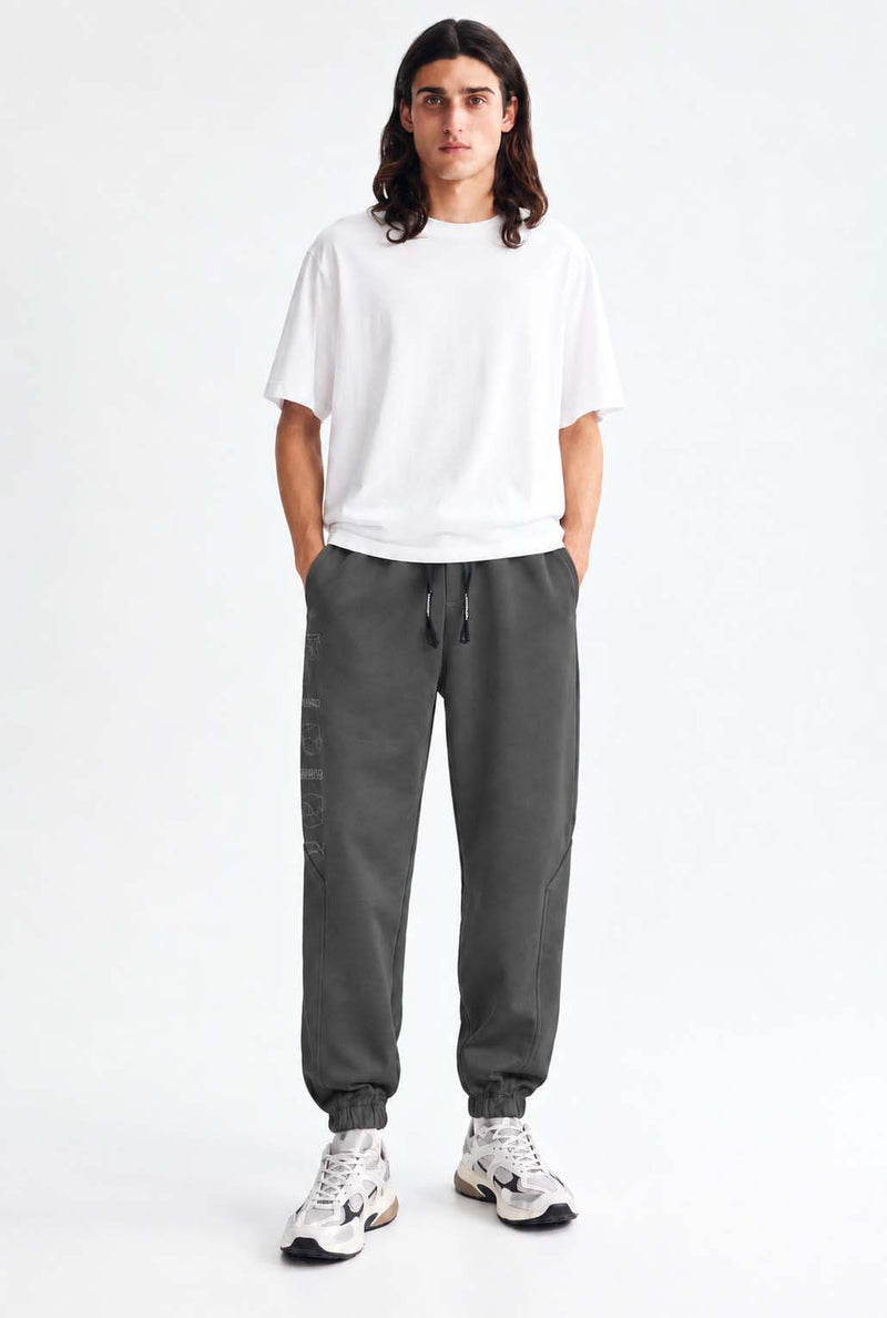 Men's Premium Regular Fit Paneled Fleece Joggers Track pant