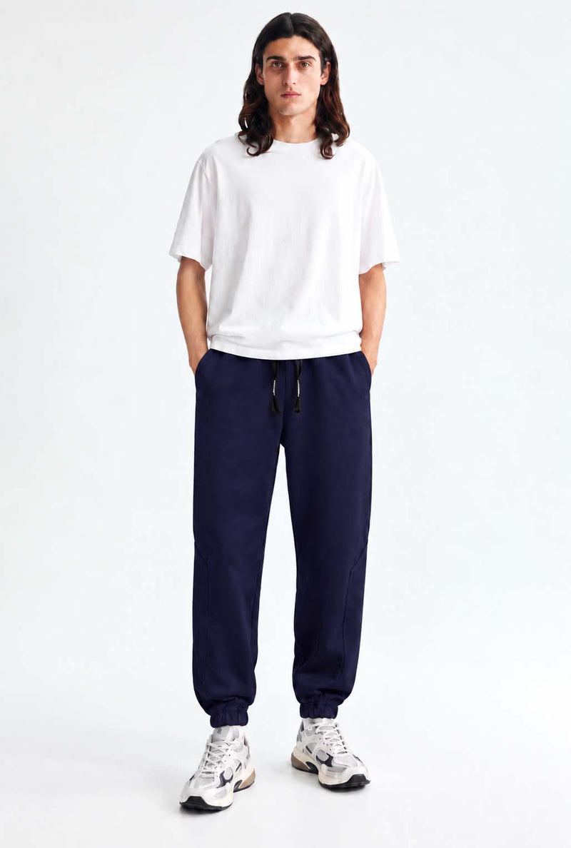 Men's Premium Regular Fit Paneled Fleece Joggers Track pant