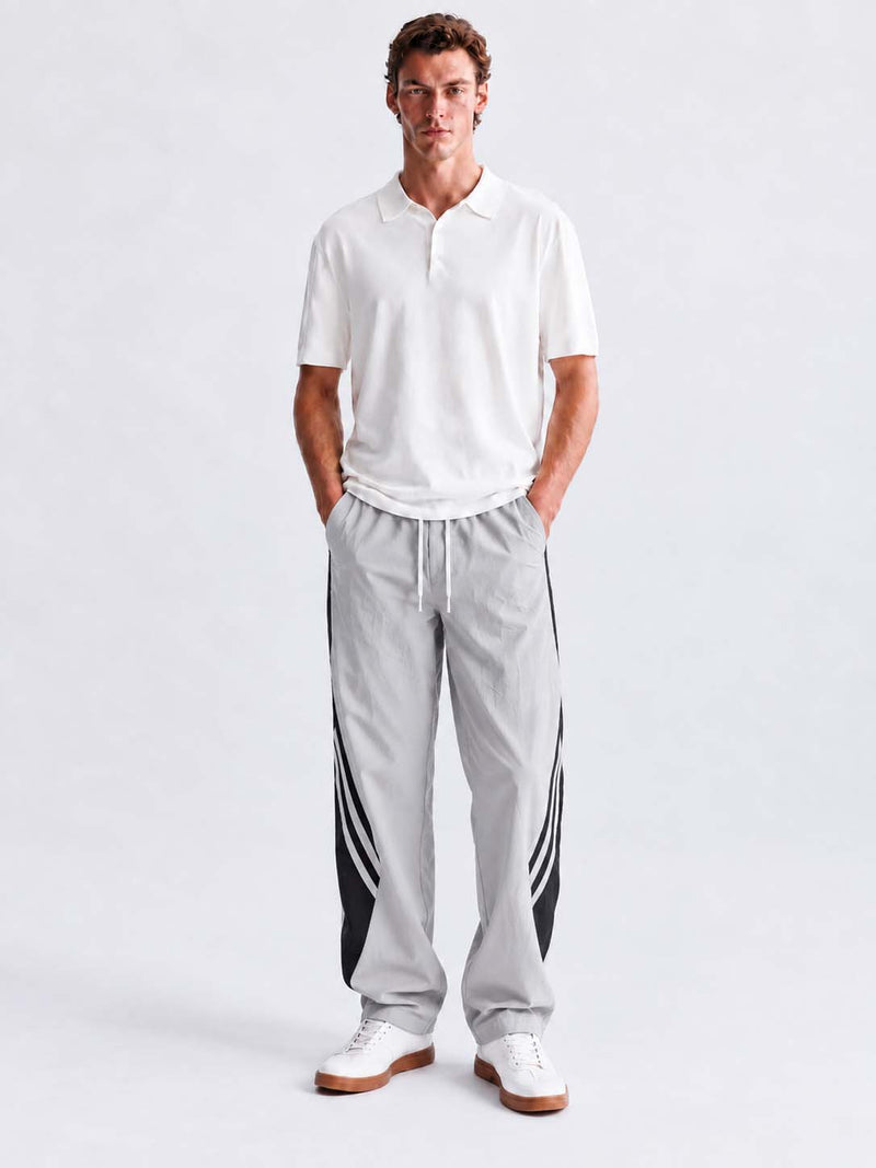 Men's Premium Piping Curved-Panel Track Pants