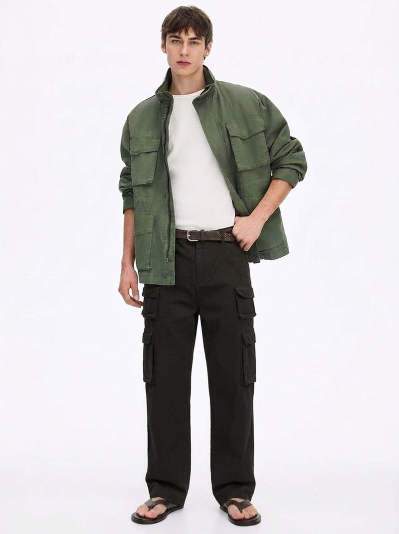 Men's Premium Regular Fit Multi-Pocket Design Cargo Pants