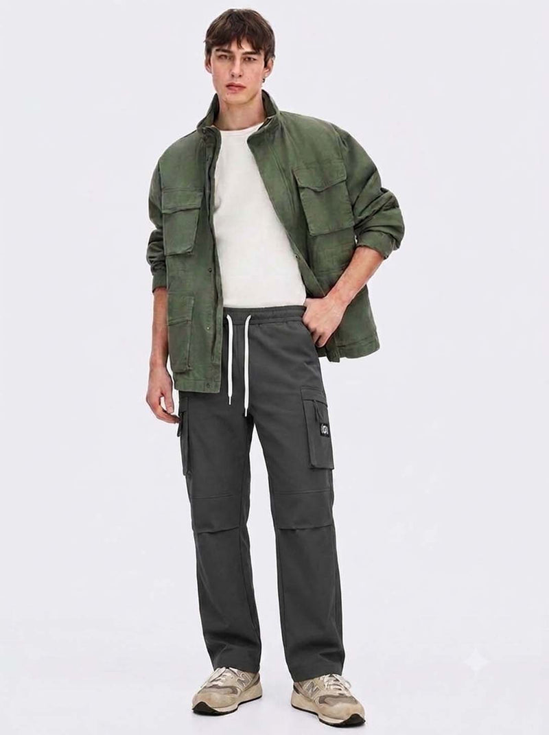 Men’s Premium Casual Relaxed Fit Utility Cargo Pants