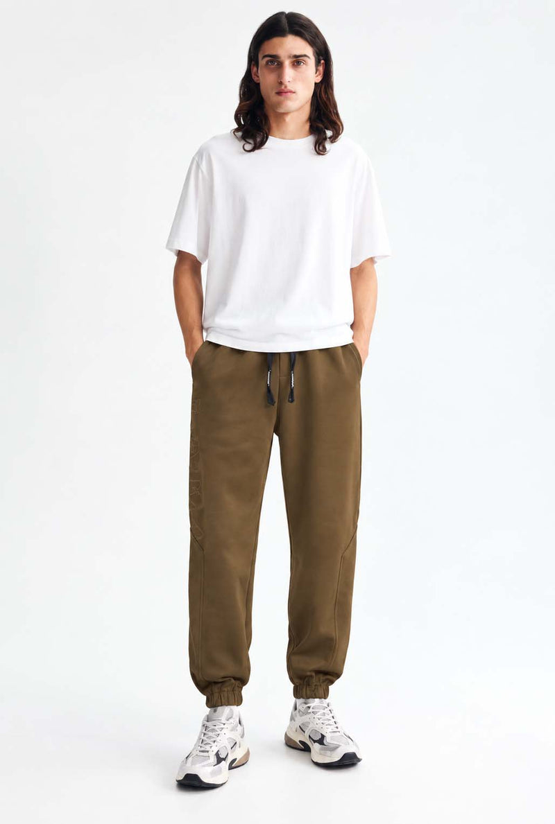 Men's Premium Regular Fit Paneled Fleece Joggers Track pant
