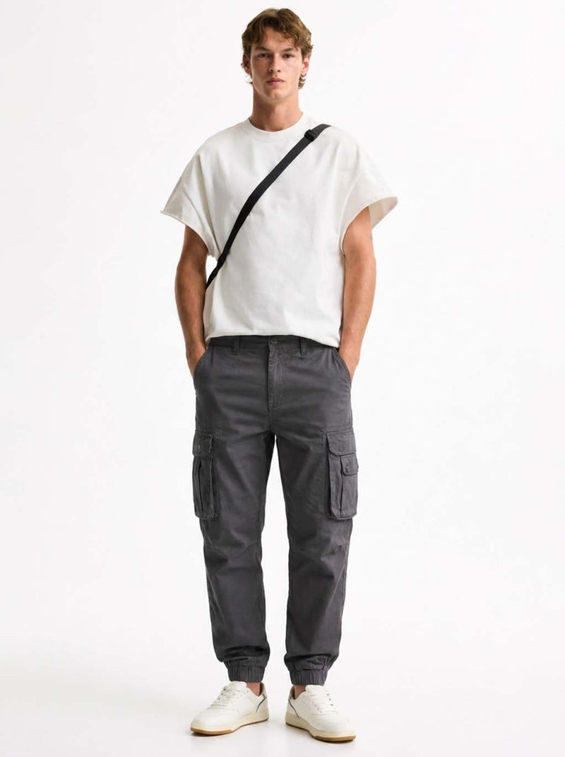 Men’s Modern Multi-Pocket Cargo Jogger Pants – Relaxed Fit