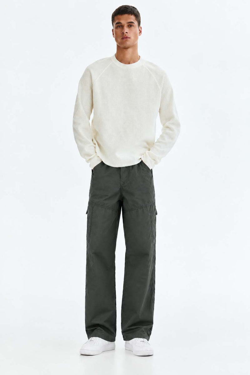 Men's Premium Straight Leg Elastic Waist Cargo