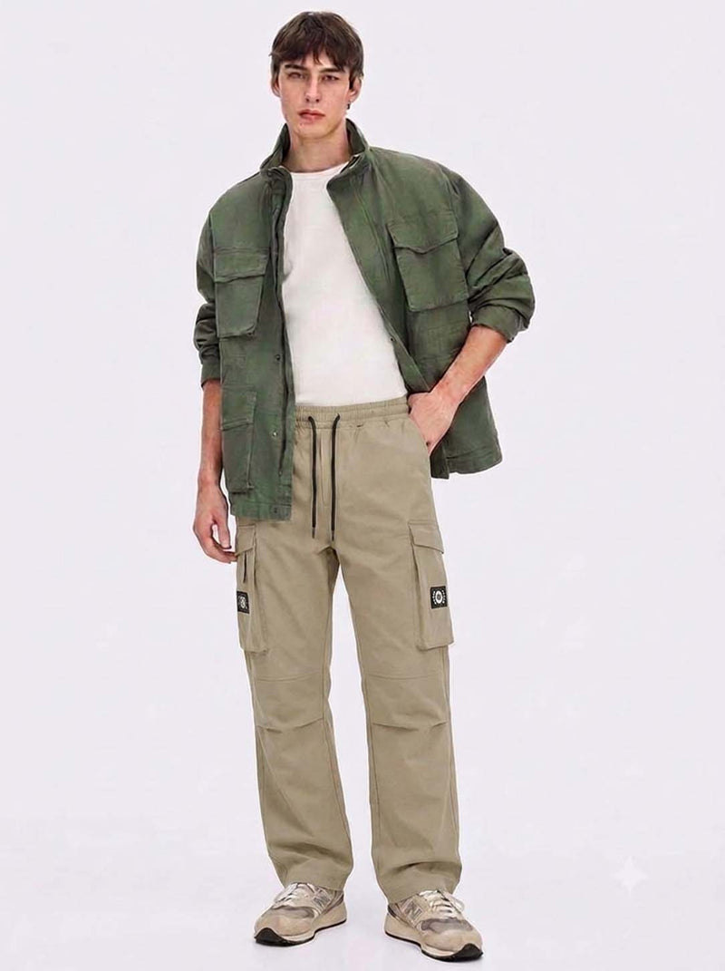 Men’s Premium Casual Relaxed Fit Utility Cargo Pants