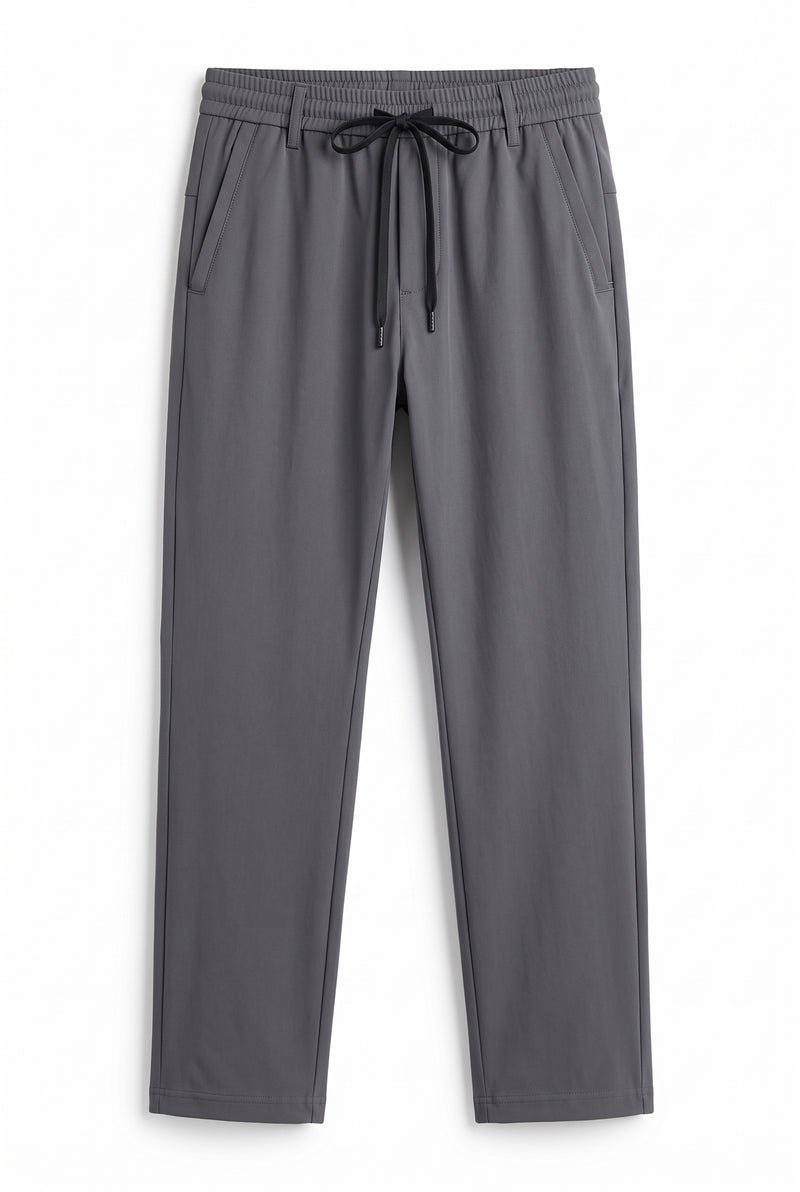 Men’s Premium Zipper-Pocket Elasticated Waist Trousers