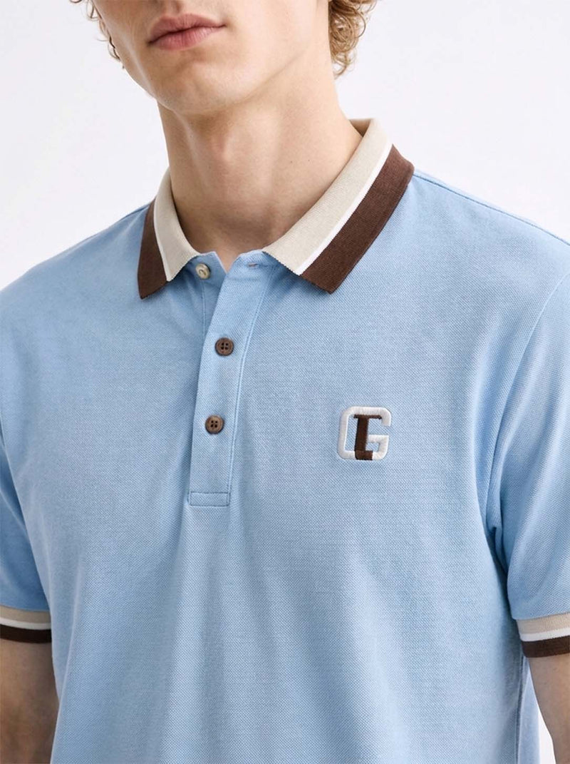 Men’s Premium Contrast Tipped Polo T-Shirt