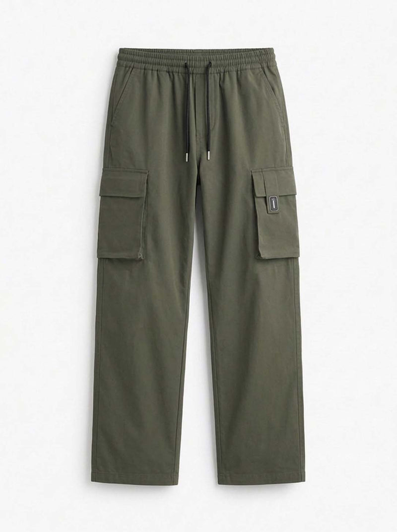 Men's Premium Straight-Fit Regular Cargo Pants