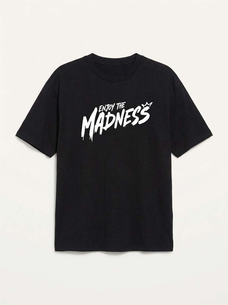 Men's Premium Printed Oversized Fit Round Neck T-Shirt