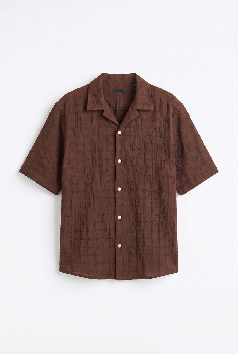 Men's Premium Textured Short-Sleeve Casual Shirt