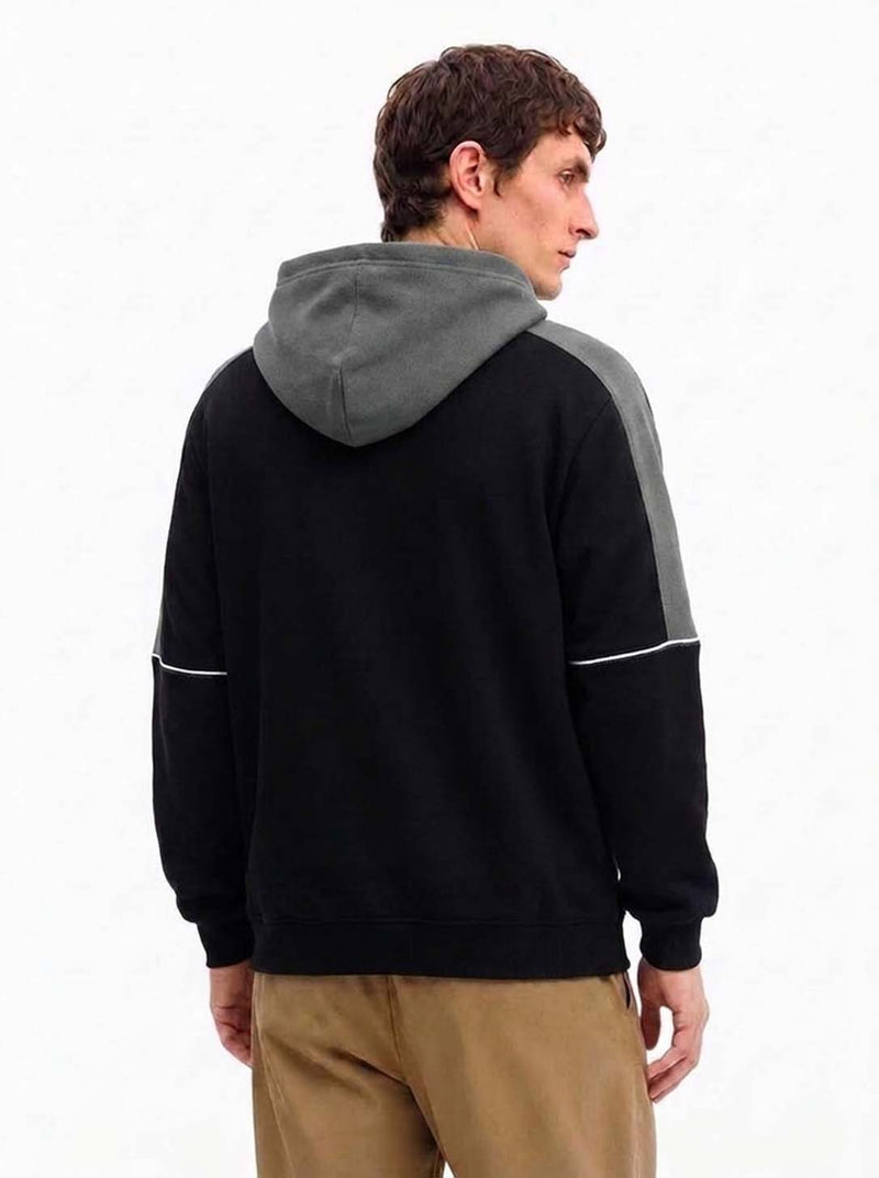 Men’s Premium Casual Color Block Pullover Hoodie