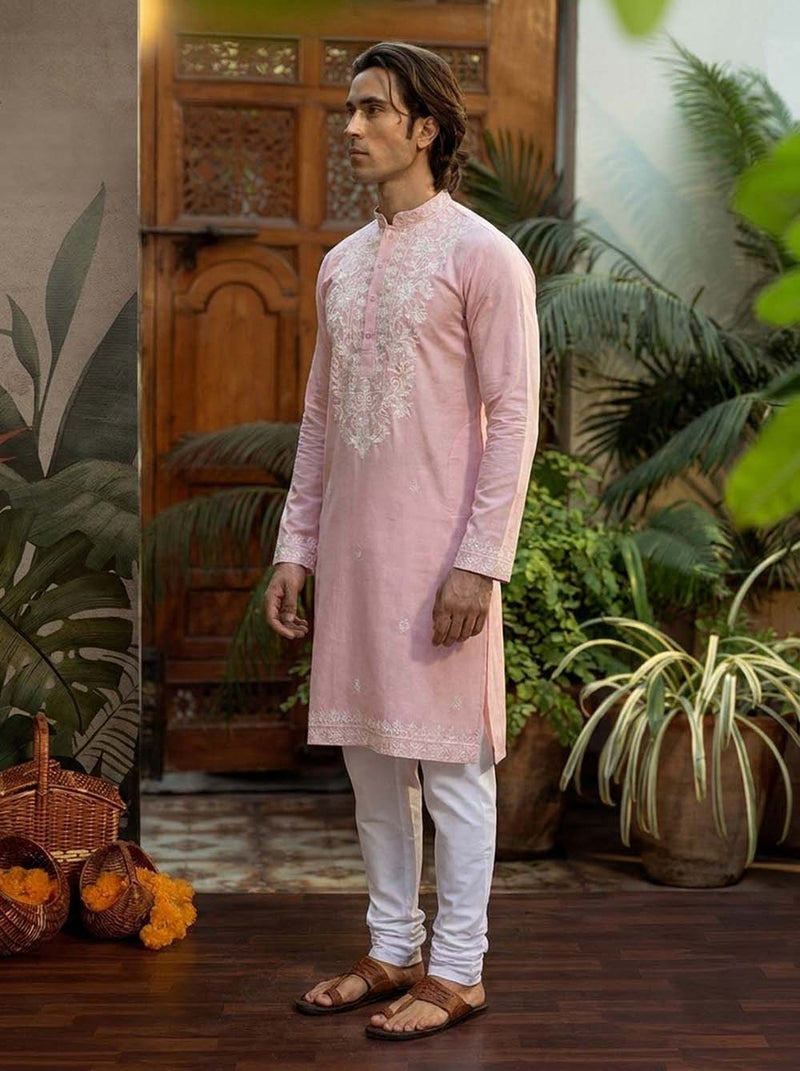 Men's Premium Embroidered Elegant Traditional Wear Kurta