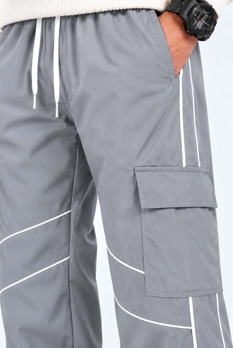 Men's Premium Piping Flap-Pocket Track pant