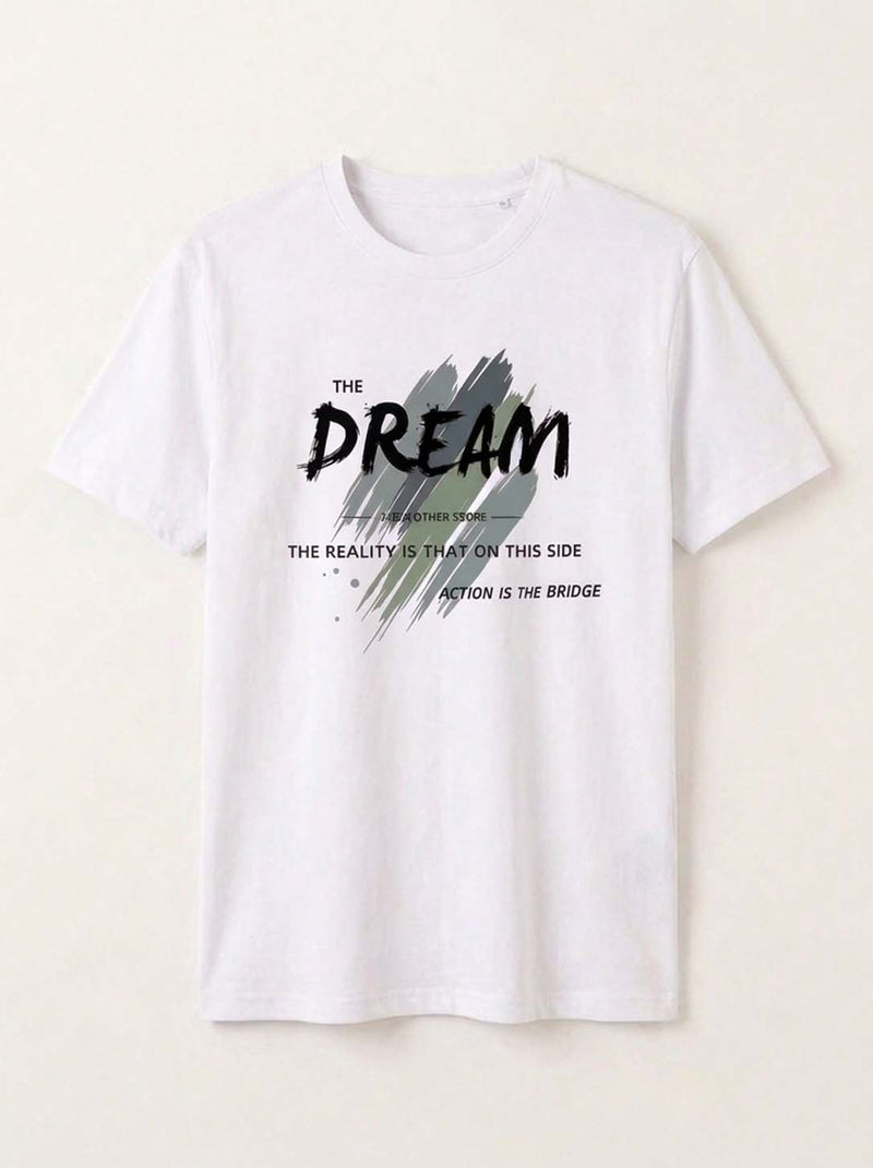 Men's Premium  Graphic Printed Round Neck T-Shirt