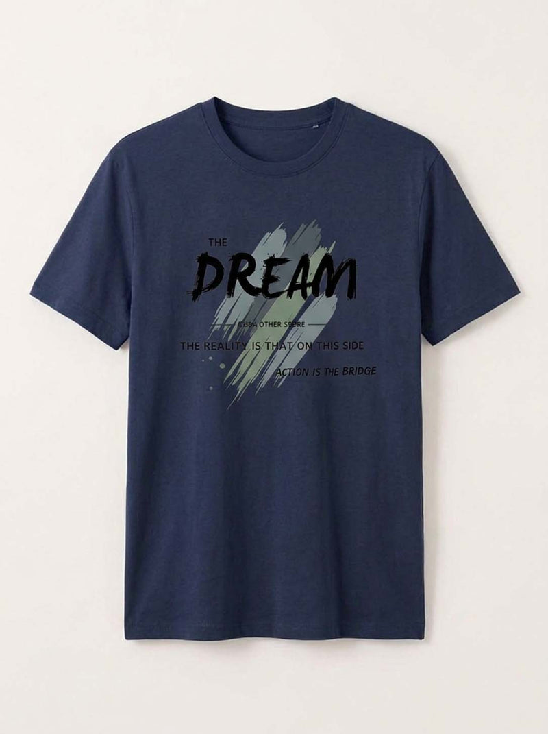 Men's Premium  Graphic Printed Round Neck T-Shirt