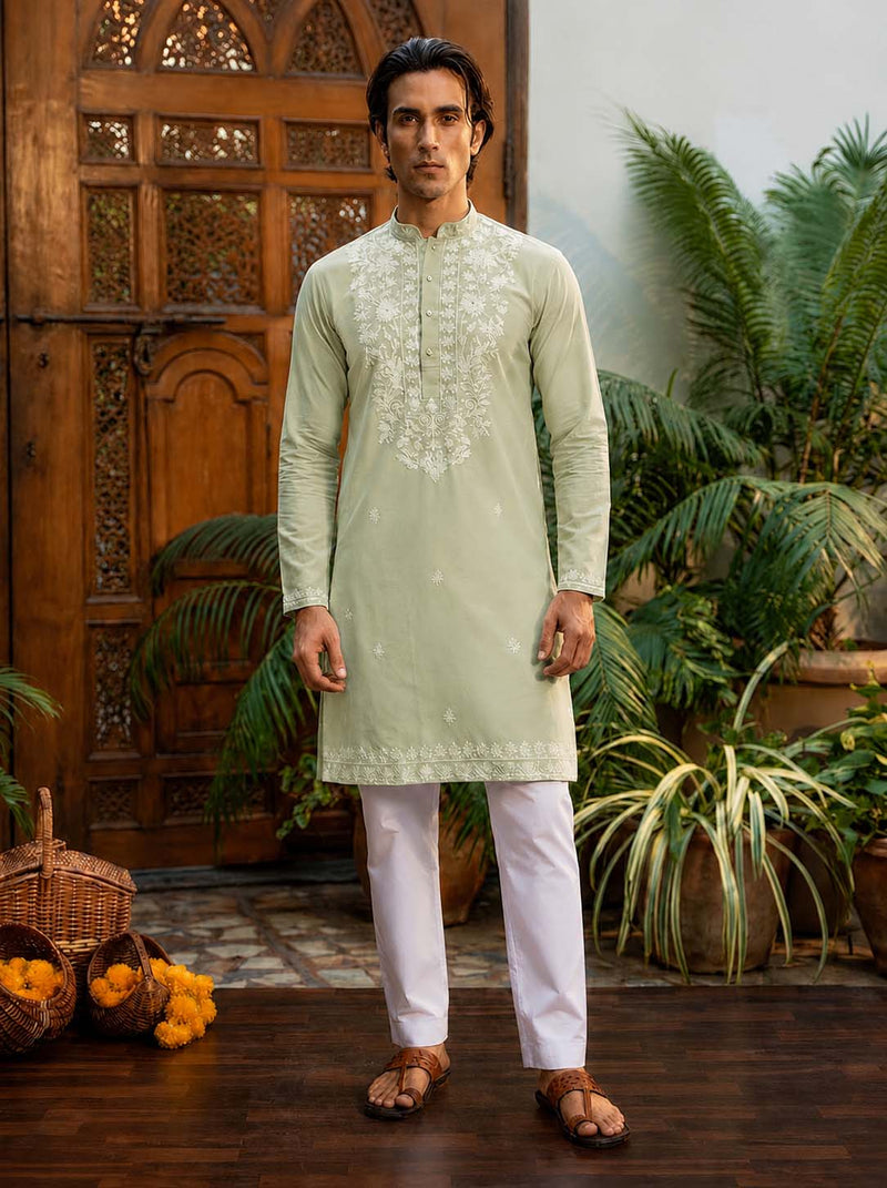 Men's Premium Embroidered Elegant Traditional Wear Kurta
