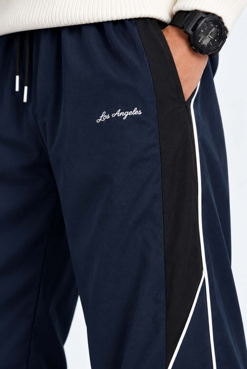 Men's Premium 'Los Angeles' Slogan Piping Track Pants