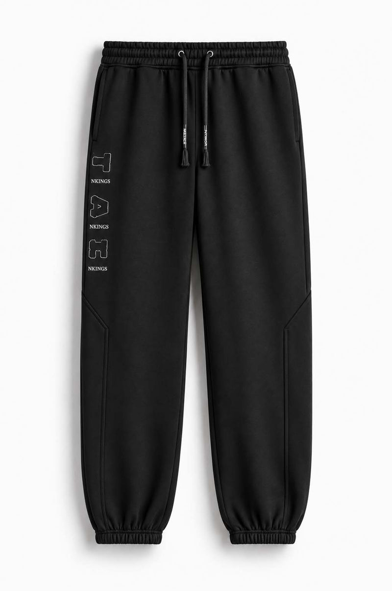 Men's Premium Regular Fit Paneled Fleece Joggers Track pant