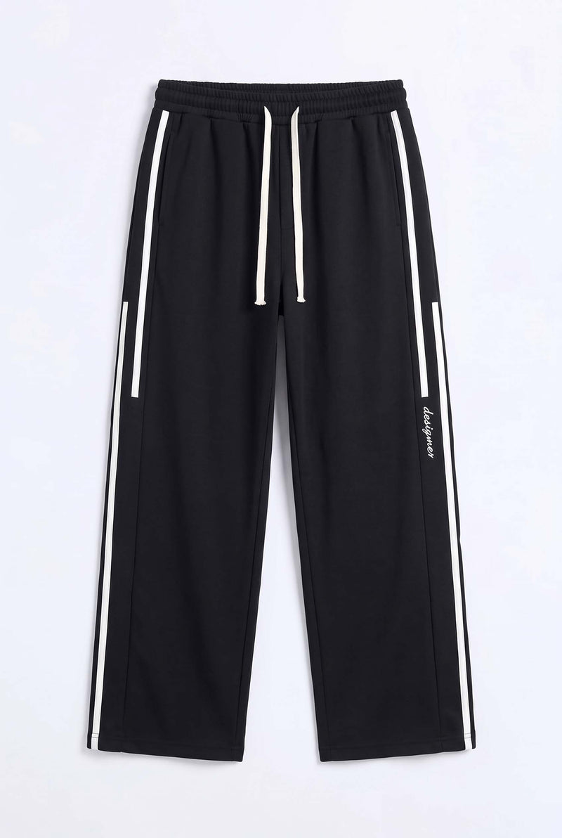 Men's Premium Side-Striped Straight-Leg Track Pants